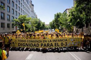 Educadores infantiles de toda España se manifiestan en Madrid para exigir unas «condiciones dignas» | europapress.es