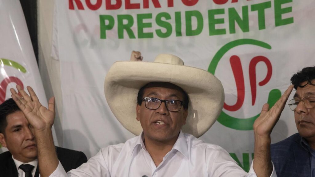 El candidato a la presidencia de Perú, Roberto Sánchez, en una imagen de archivo.