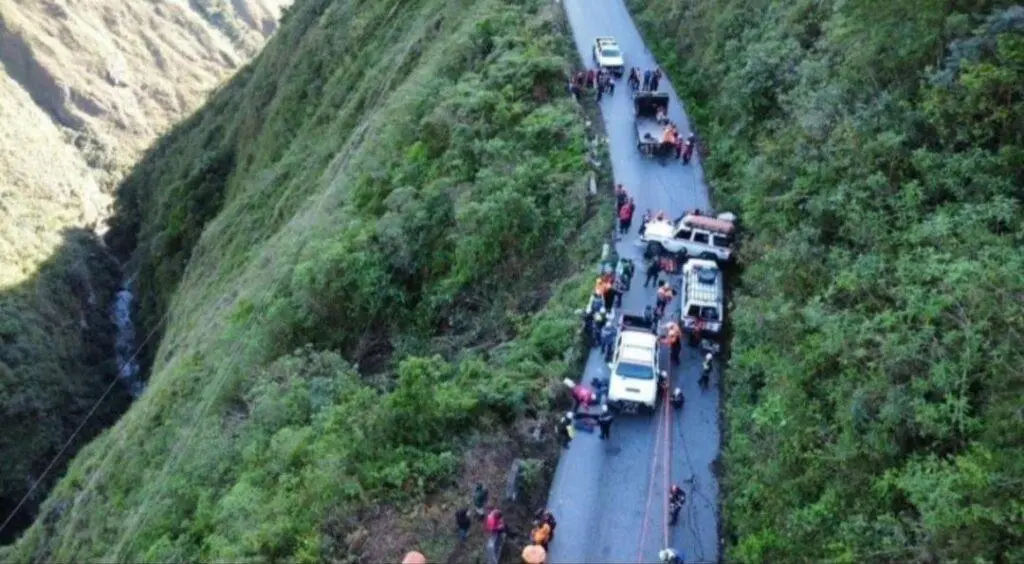 “El chófer se desplomó sobre el volante y el bus cayó”