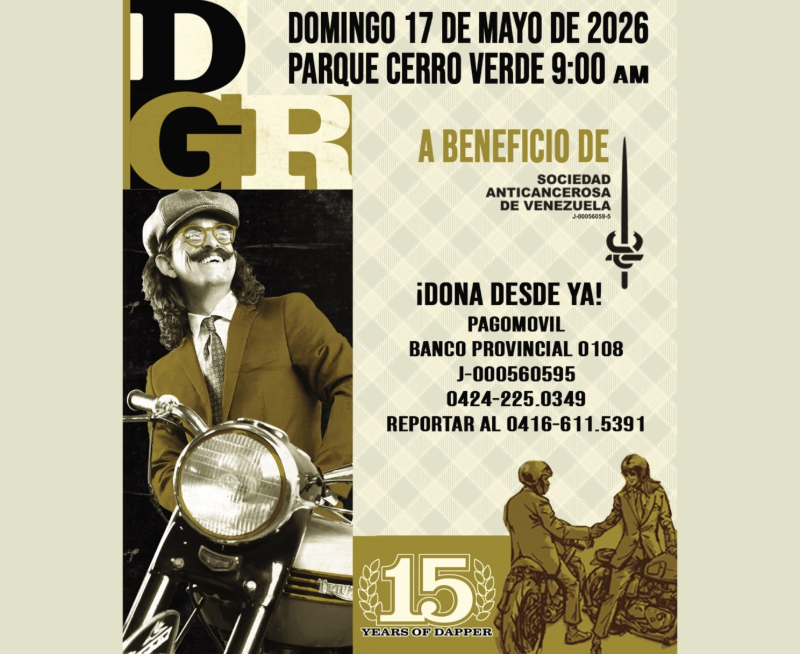 Elegancia y motor en Caracas: El DGR 2026 rodará a beneficio de la SAV