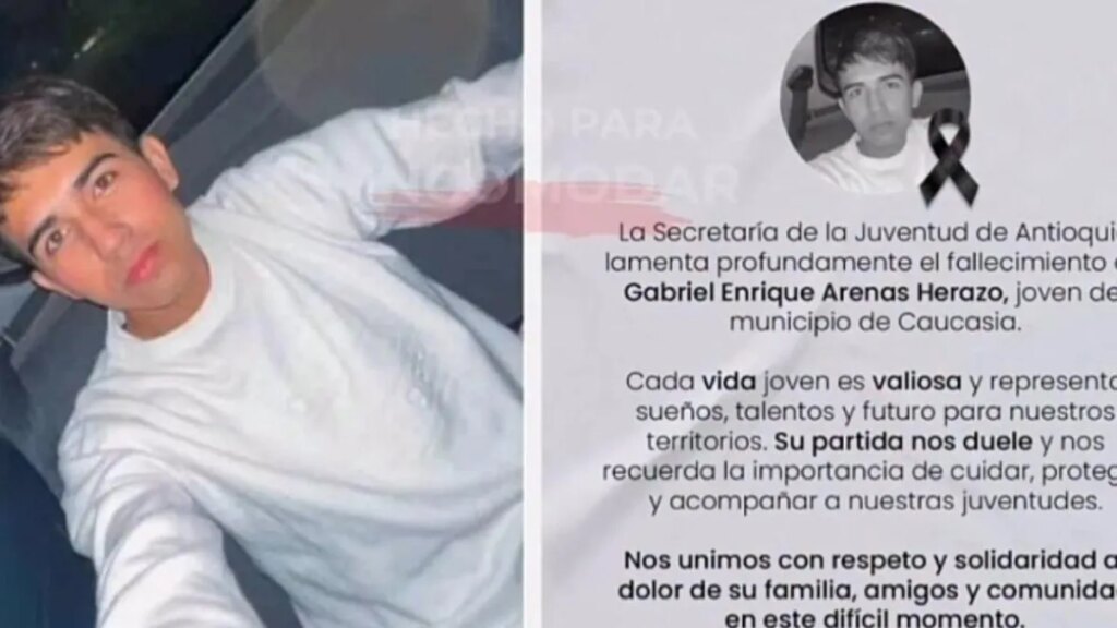 Encuentran sin vida a Gabriel Enrique Arenas Herazo, estudiante de la Universidad de Antioquia reportado como desaparecido en Caucasia desde abril