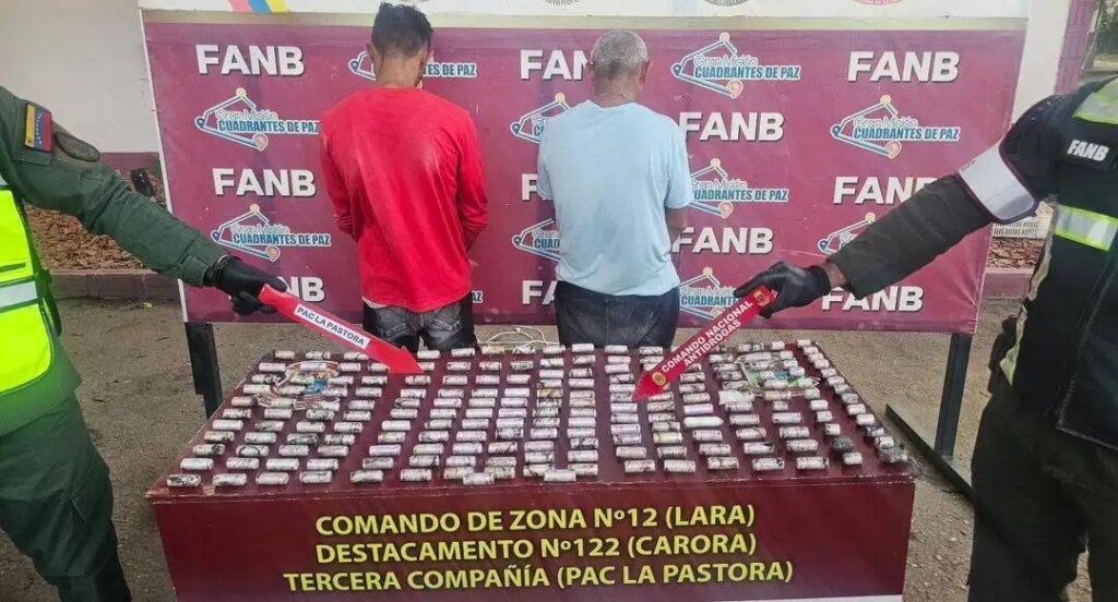 GNB incauta 195 dediles de cocaína en el estado Lara