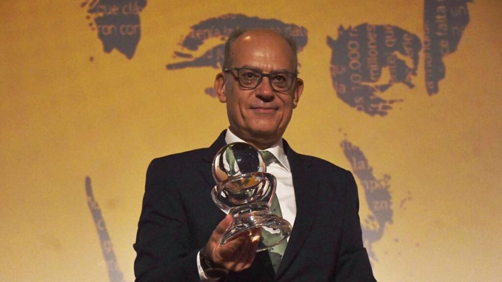 El periodista José Antonio Guardiola, galardonado con el XLI Premio de Periodismo Cirilo Rodríguez.