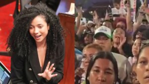 Juliana Guerrero, abucheada en pleno evento de campaña de Iván Cepeda en Valledupar: ‘¡Fuera!’