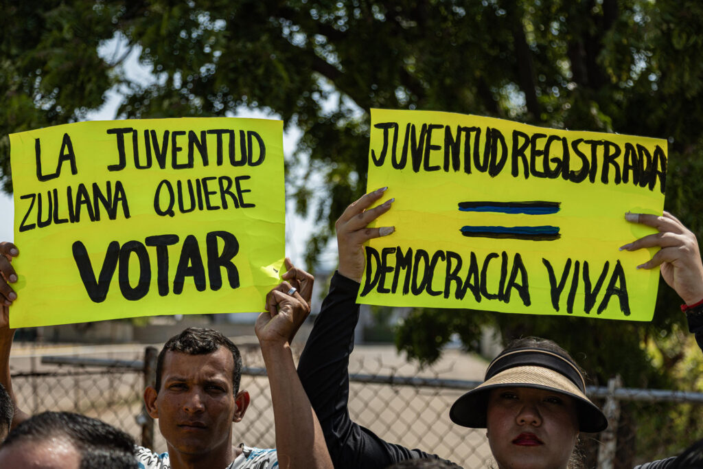 Juventud de PJ en Zulia exigió al CNE abrir el registro de votantes ante eventuales presidenciales