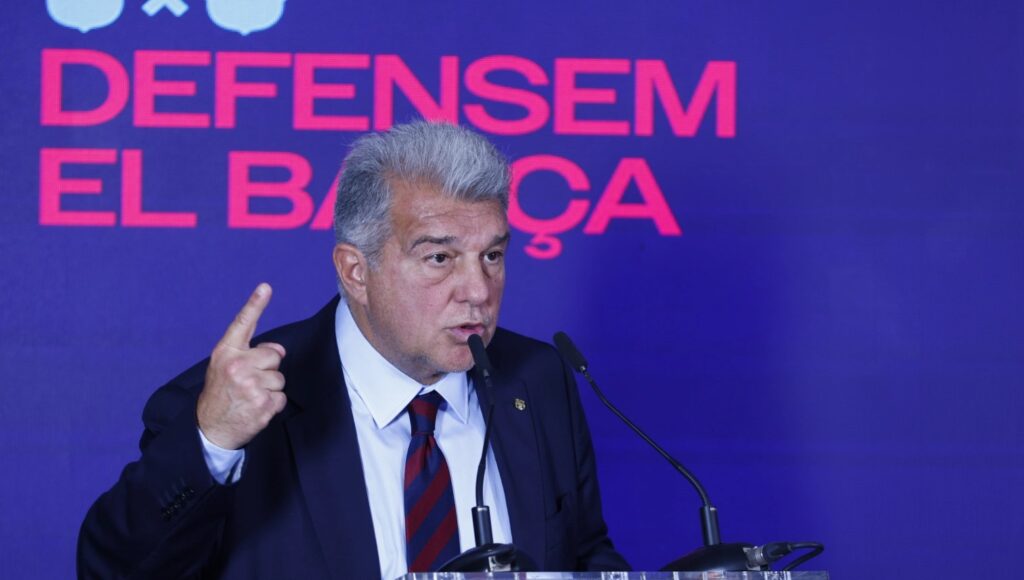 Laporta acusó al Real Madrid de utilizar el "caso Negreira" como cortina de humo