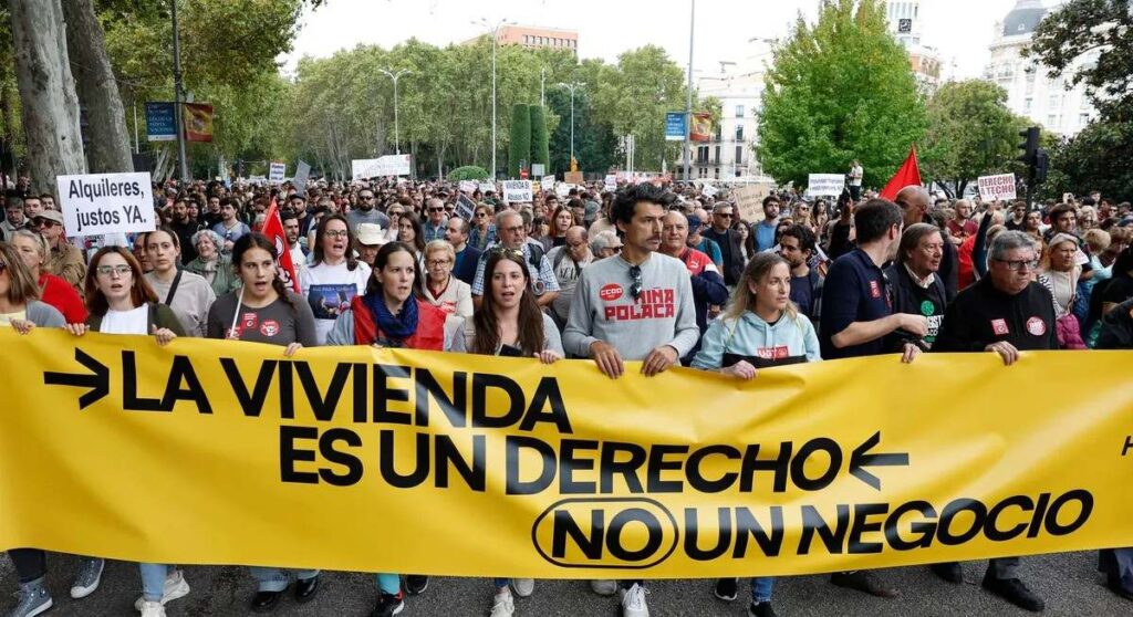 Madrid sale a la calle este domingo para reclamar medidas urgentes en materia de vivienda y contra el rentismo