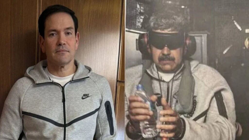 Marco Rubio negó haberse inspirado en Nicolás Maduro para usar el atuendo viral de Nike