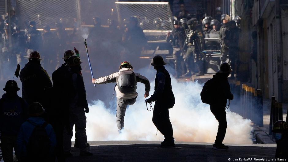Mineros paralizaron La Paz en protesta contra el Gobierno