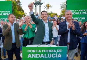Moreno se quedaría al borde de la mayoría absoluta el 17M con PSOE-A a la baja y subida de Vox, según un sondeo de Joly | europapress.es