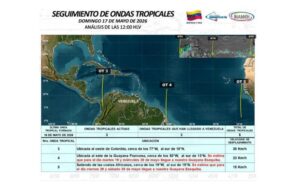 Onda tropical N° 4 ingresará a Venezuela antes del miércoles