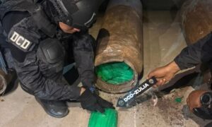 Preso por cargar 315 kilos de droga en bombonas