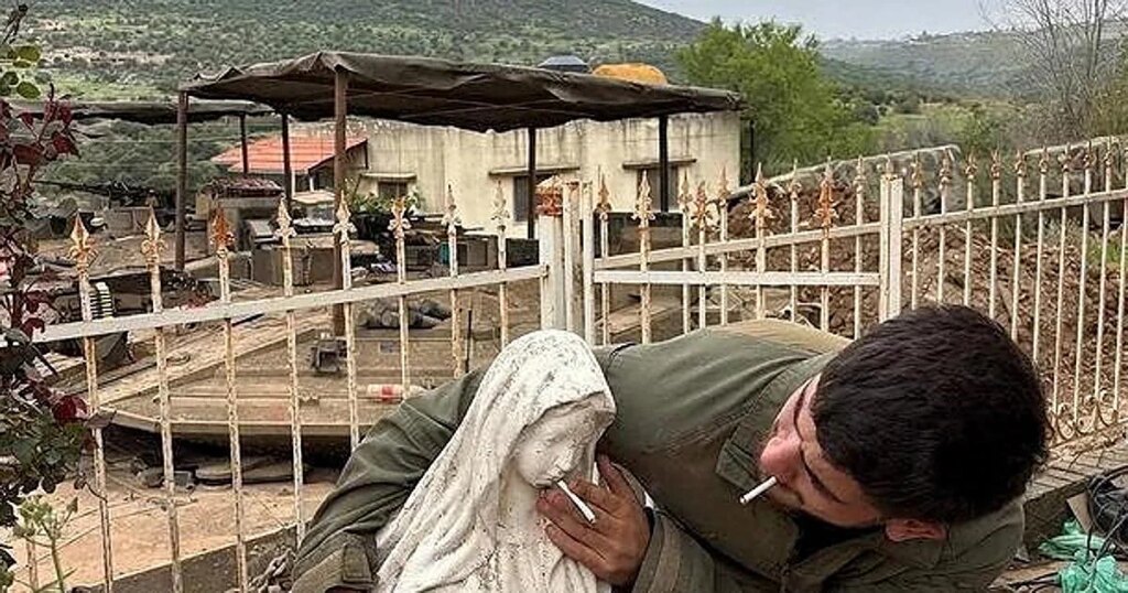 Prisión para dos soldados israelíes por colocar un cigarrillo en la boca de una estatua de la Virgen en Líbano