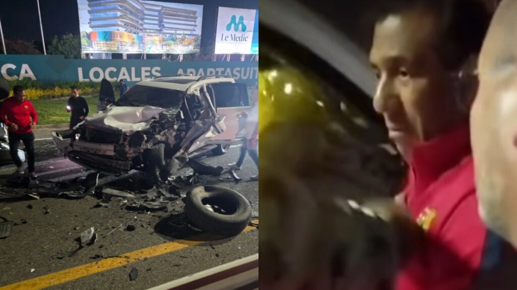 Reconocido periodista deportivo sufrió aparatoso accidente cuando su camioneta chocó de frente con otro carro en la vía entre Barranquilla y Cartagena