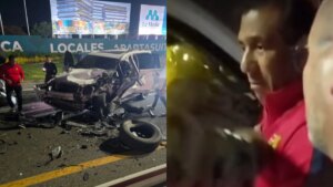 Reconocido periodista deportivo sufrió aparatoso accidente cuando su camioneta chocó de frente con otro carro en la vía entre Barranquilla y Cartagena