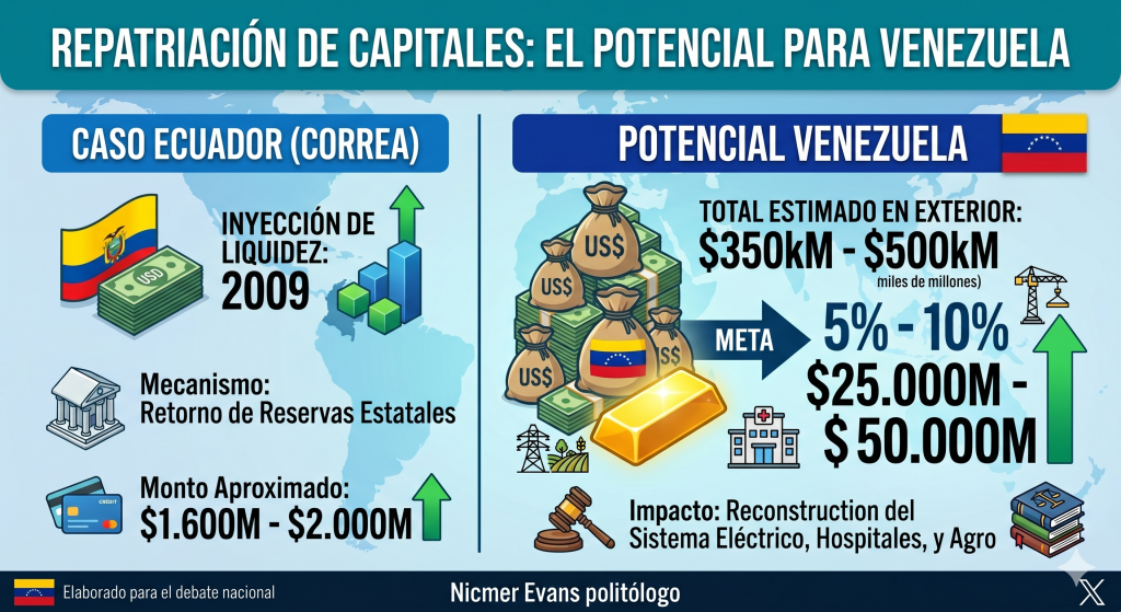 Repatriación de capitales: Clave para recuperar Venezuela