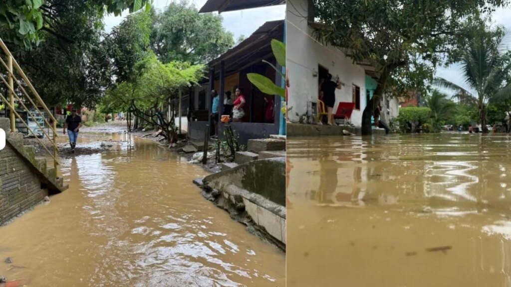 Se desbordó el río Vijagual en Apartadó, Antioquia: analizan declarar la calamidad pública por inundaciones en barrios
