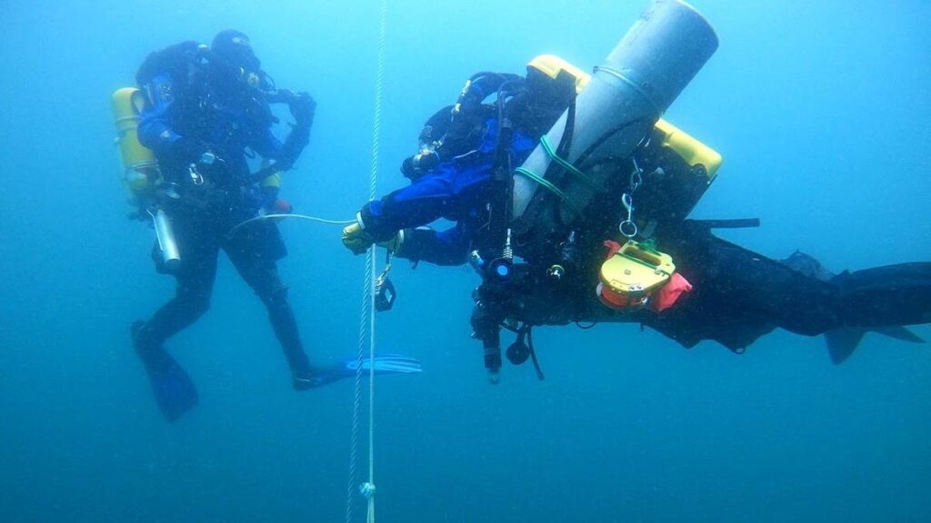 Imagen de archivo de 'Buchan divers', un grupo de buzo de naufragios en Escocia