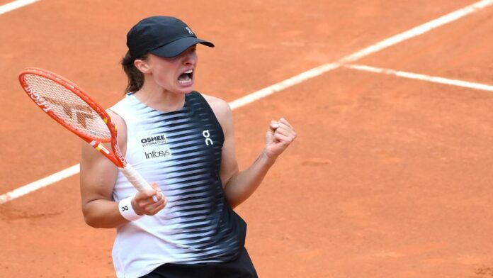 Swiatek sufrió para avanzar a los 16vos del Masters de Roma