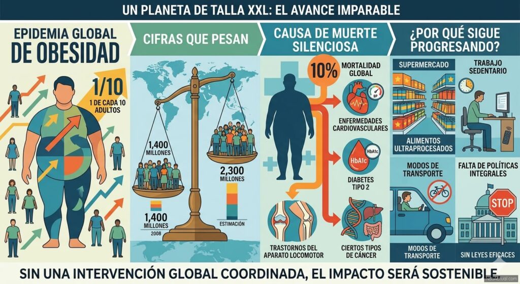 Un Planeta de Talla XXL: El Avance Imparable de la Obesidad