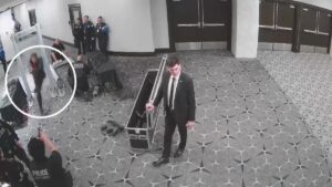 Un nuevo vídeo muestra a Cole Allen disparando a un agente durante la cena de corresponsales | elperiodico.com