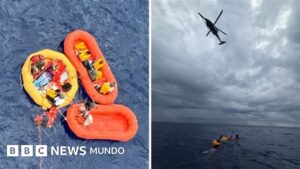 «Un verdadero milagro»: rescatan a 11 personas con vida después de que su avión se estrellara en el Atlántico