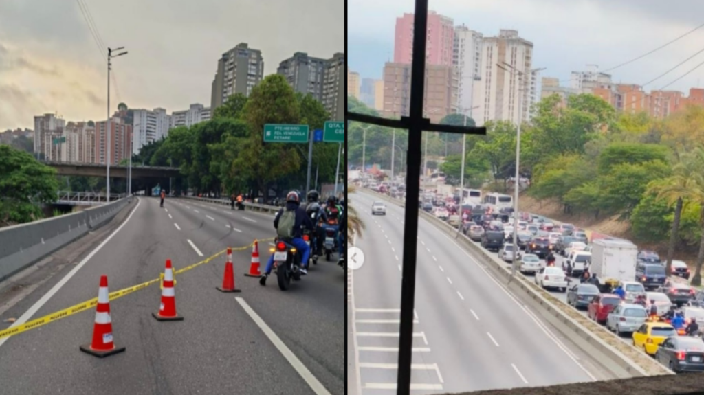 Autopista cerrada parcialmente