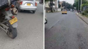Una mujer habría sufrido un infarto cuando conducía su carro en Cali: murió luego de estrellarse contra una moto en el carril contrario