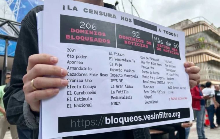 VE sin Filtro exige a Conatel el fin inmediato del bloqueo contra medios digitales en Venezuela