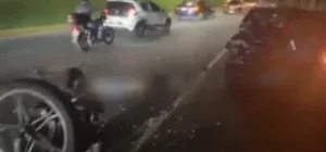 la vida en choque de moto