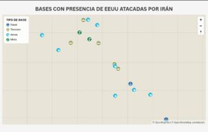 ¿Cuántas bases de Estados Unidos en los países árabes ha atacado Irán durante la guerra? | elperiodico.com