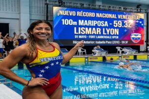 ​¡Histórico! Venezolana Lismar Lyon pulveriza récord nacional de 100m mariposa – Correo del Orinoco