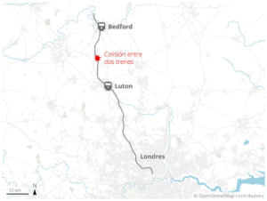 ACCIDENTE FERROVIARIO INGLATERRA | Dos trenes colisionan cerca de la ciudad inglesa de Bedford | elperiodico.com