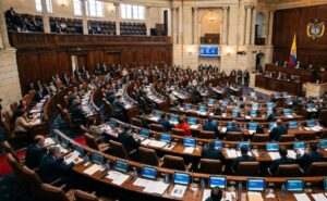 Andreína Baduel asistió al Congreso de Colombia para alzar la voz por los presos políticos en Venezuela