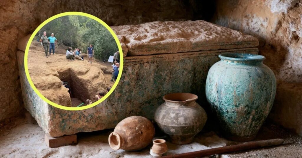 Arqueólogos abren una tumba etrusca intacta sellada hace 2.700 años en Barbarano Romano: esto es lo que escondía