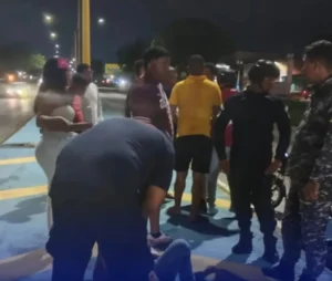 Colisión múltiple en la Autopista del Sur deja tres lesionados