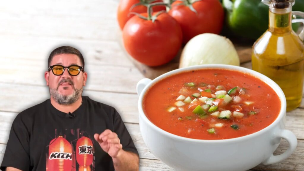 Dani García, chef Michelin: "El mejor gazpacho del mundo no lleva agua ni pepino ni pan; usa fresa, queso feta y cebollino"