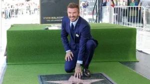 David Beckham recibe una estrella en el Paseo de la Fama de Hollywood