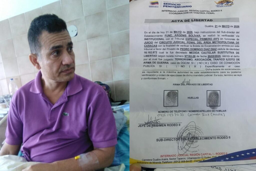 Denuncian nueva detención de Pedro Domingo Díaz en Guárico a pesar de tener boleta de excarcelación