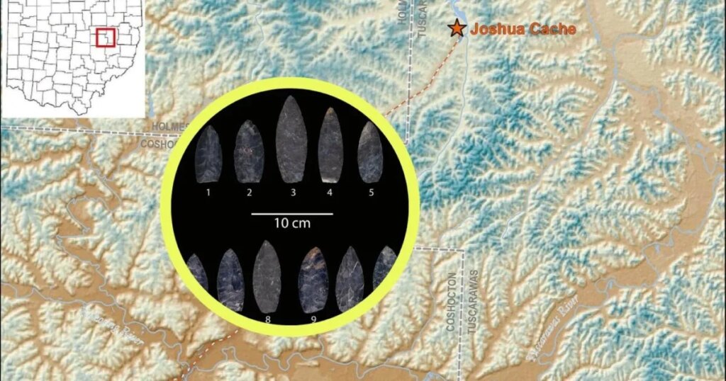 Descubren en Ohio un enigmático depósito de herramientas de sílex sin usar oculto durante 2.000 años