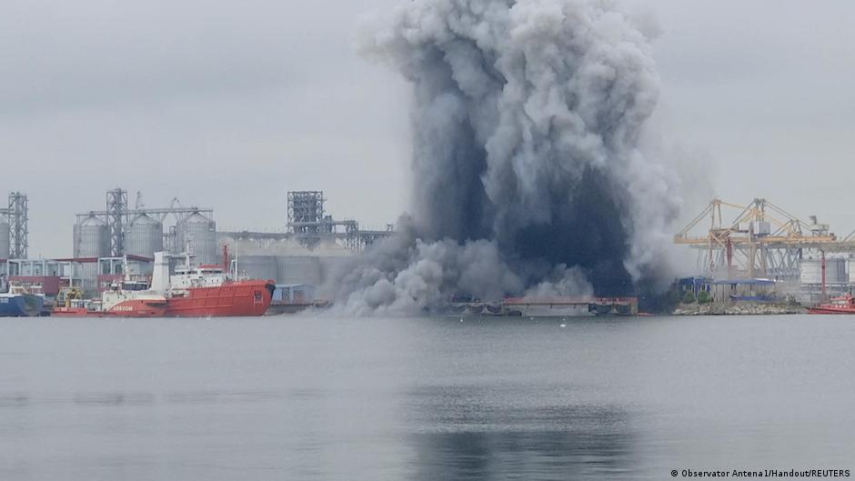 Dron ucraniano explota en la costa de Rumania