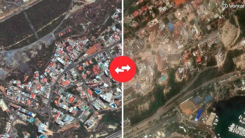 El antes y el después de La Guaira, la 'zona cero' del doble terremoto que ha arrasado Venezuela