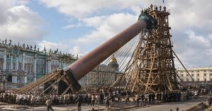 El coloso de 600 toneladas que levantaron 1.700 hombres en San Petersburgo que aún desafía la lógica