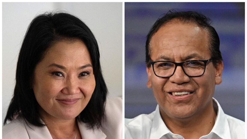 Keiko Fujimori y Roberto Sánchez.