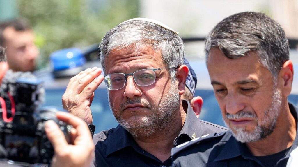 El ministro de Seguridad Nacional de Israel, Itamar Ben Gvir.