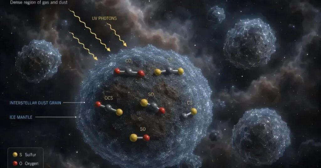 El misterio del 99% del azufre perdido: una simulación revela dónde podría esconderse uno de los grandes enigmas de la galaxia