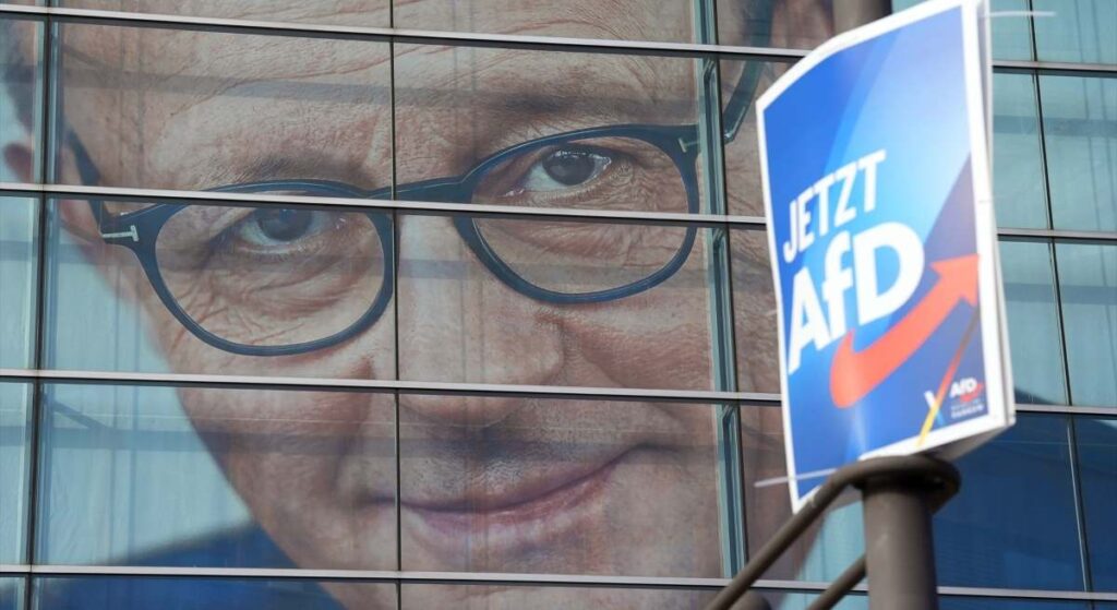 El partido ultraderechista Alternativa para Alemania aventaja en 8 puntos a Merz en la última encuesta