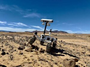 El robot con ruedas mejor dotado para circular por terrenos escarpados de la Luna y Marte
