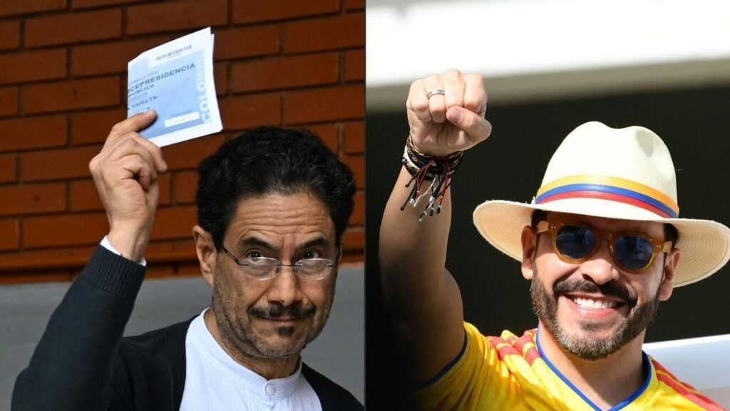 Los candidatos de la segunda vuelta de las elecciones presidenciales de Colombia, Iván Cepeda y Abelardo de la Espriella