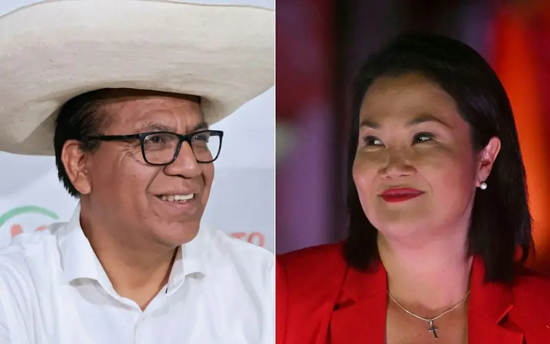 Elecciones en Perú: Keiko Fujimori y Roberto Sánchez mantienen una reñida disputa